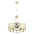 Open Design OR84382 - Lustre VERNO sur chaîne, 6 x ampoules E14 (12 W chacune), 230 V, laiton