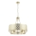 Open Design OR84382 - Lustre VERNO sur chaîne, 6 x ampoules E14 (12 W chacune), 230 V, laiton