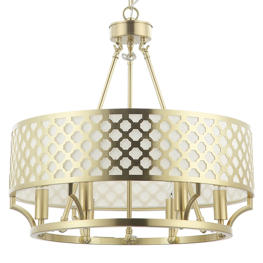 Open Design OR84382 - Lustre VERNO sur chaîne, 6 x ampoules E14 (12 W chacune), 230 V, laiton
