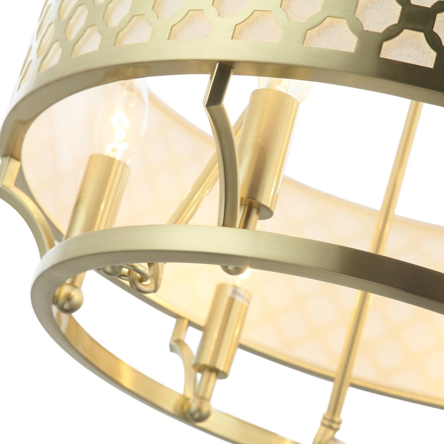Open Design OR84382 - Lustre VERNO sur chaîne, 6 x ampoules E14 (12 W chacune), 230 V, laiton