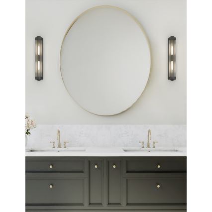 Open Design OR84498 - Applique murale pour salle de bains FUMI 2xG9/8W/230V IP44 noire