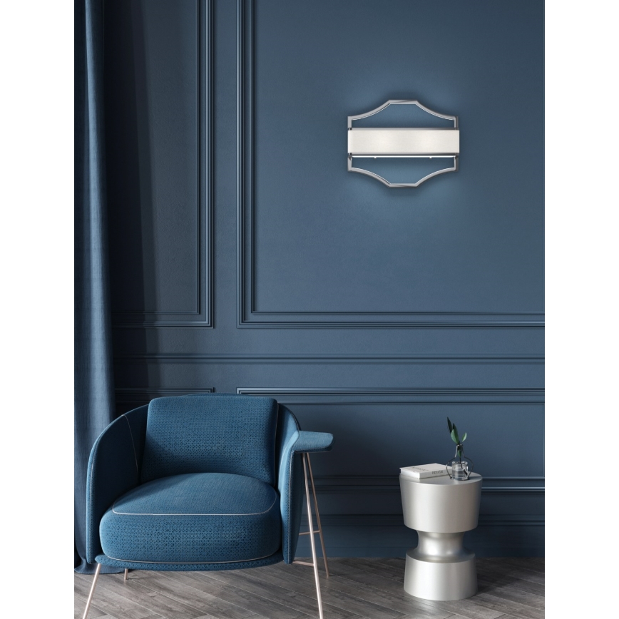 Open Design OR84504 - Applique murale GERDO 2xE14/12W/230V chrome brillant/blanc