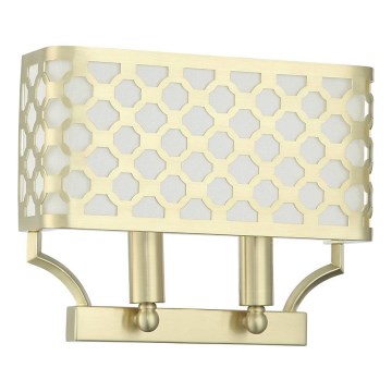 Open Design OR84603 - Applique murale VERNO 2xE14/12W/230V laiton