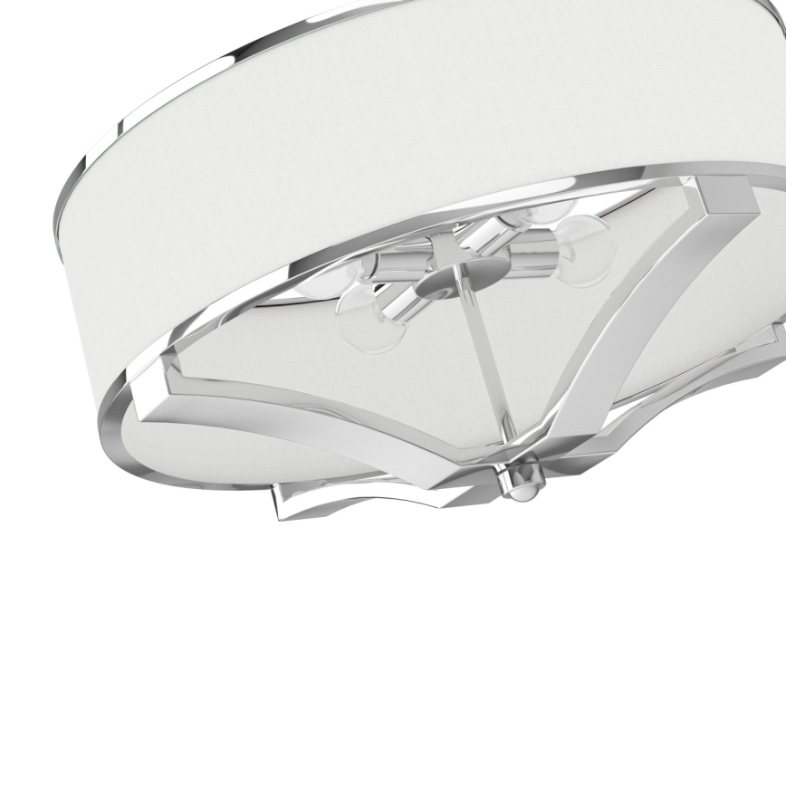 Open Design OR84801 - Lustre sur tige GERDO 4xE27/12W/230V chrome brillant/blanc