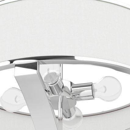 Open Design OR84801 - Lustre sur tige GERDO 4xE27/12W/230V chrome brillant/blanc