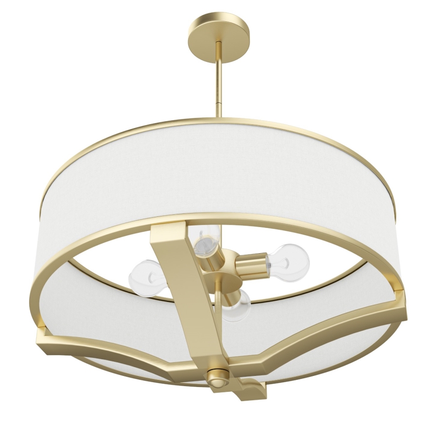 Open Design OR84818 - Suspension sur tige GERDO 4xE27/12W/230V laiton/blanc