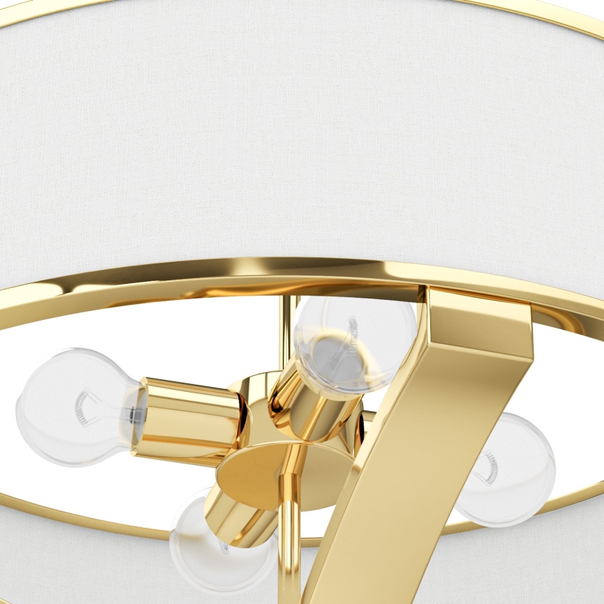 Open Design OR84825 - Lustre sur tige GERDO 4xE27/12W/230V doré/blanc