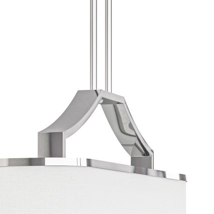 Open Design OR84849 - Lustre sur tige GERDO OVALE 6xE14/12W/230V chrome brillant/blanc