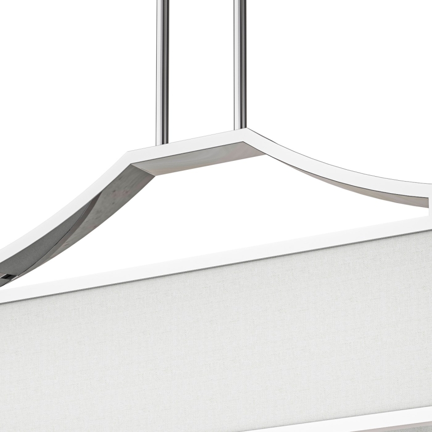 Open Design OR84849 - Lustre sur tige GERDO OVALE 6xE14/12W/230V chrome brillant/blanc