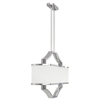 Open Design OR84849 - Lustre sur tige GERDO OVALE 6xE14/12W/230V chrome brillant/blanc