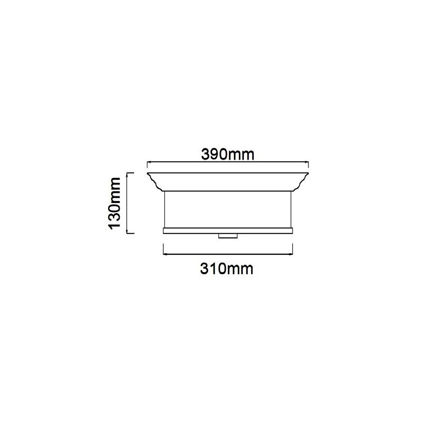 Open Design OR84887 - Plafonnier FAMBURO 3xE14/12W/230V Ø 31 cm laiton