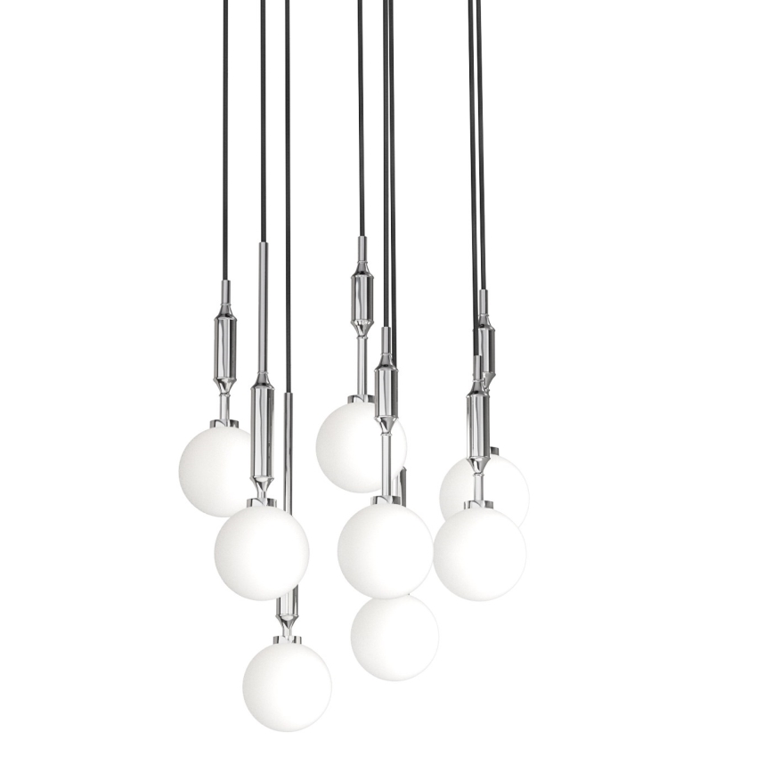 Open Design OR85327 - Suspension sur câble ERO 8xG9/8W/230V chrome brillant