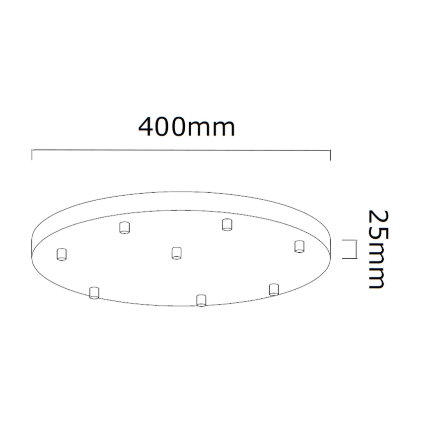 Open Design OR85327 - Suspension sur câble ERO 8xG9/8W/230V chrome brillant
