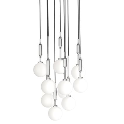 Open Design OR85358 - Suspension sur câble ERO 10xG9/8W/230V, chrome brillant