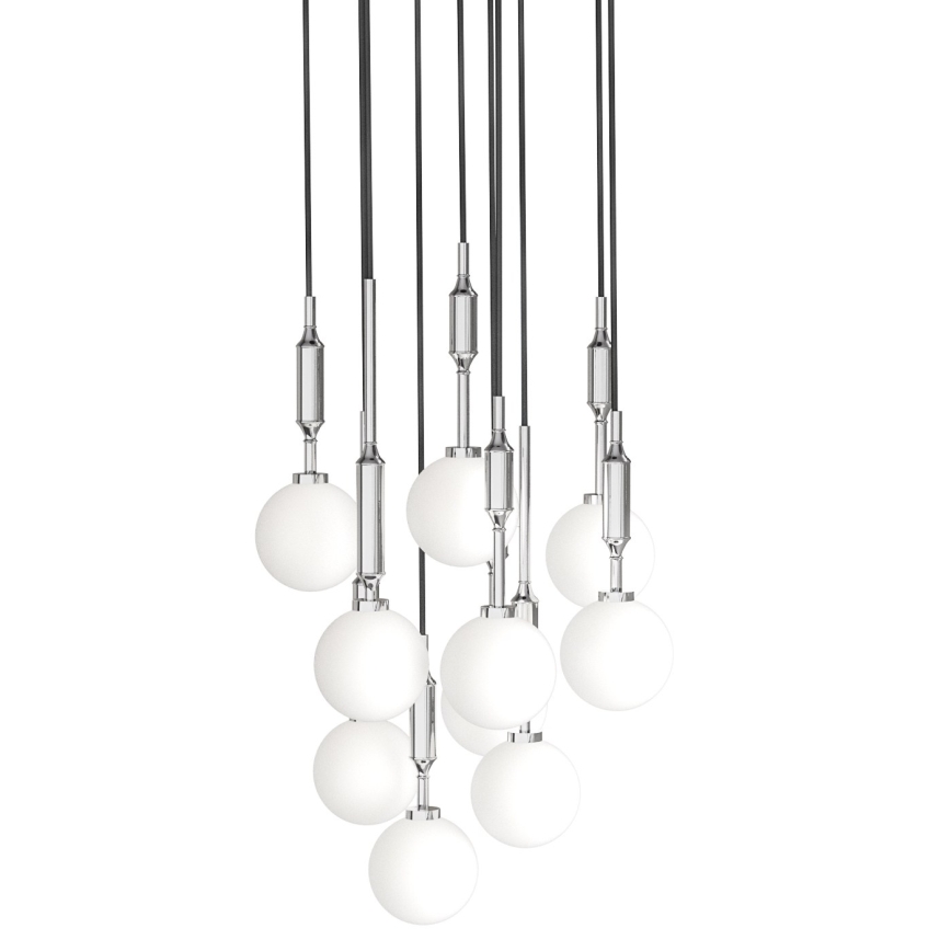 Open Design OR85358 - Suspension sur câble ERO 10xG9/8W/230V, chrome brillant