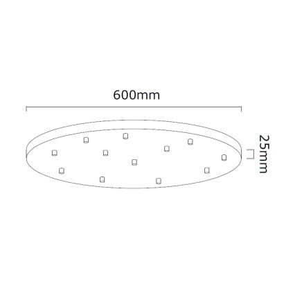 Open Design OR85389 - Suspension sur câble ERO 12xG9/8W/230V chrome brillant