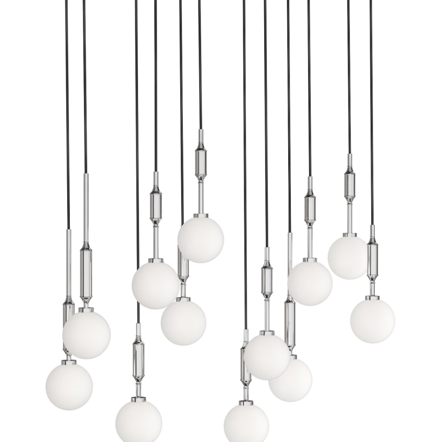 Open Design OR85440 - Suspension sur câble ERO 12xG9/8W/230V chrome brillant