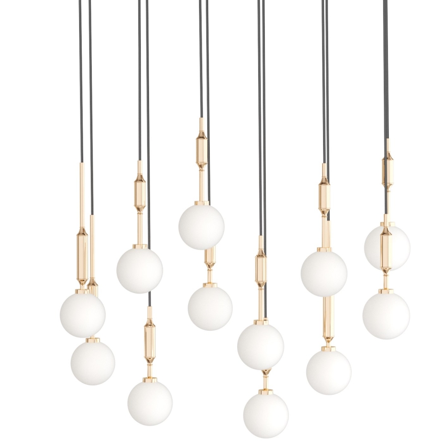 Open Design OR85457 - Suspension sur câble ERO 12xG9/8W/230V dorée