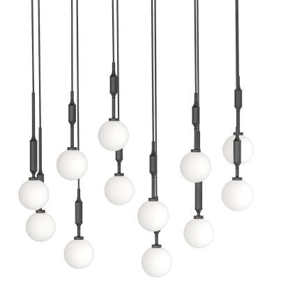 Open Design OR85464 - Suspension sur câble ERO 12xG9/8W/230V noire