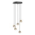 Open Design OR85518 - Lustre LED suspendu sur câble BOLICINA 5xLED/5W/230V doré/noir
