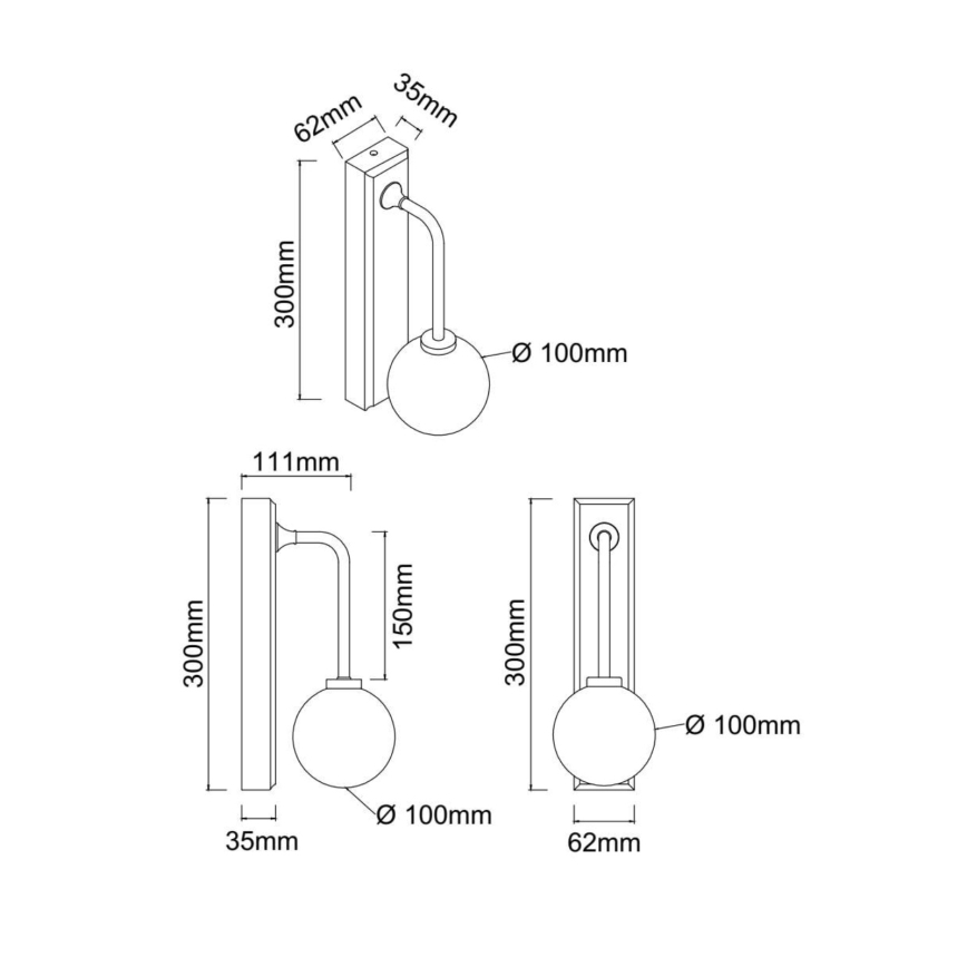Open Design OR85600 - Applique murale pour salle de bains ERO 1xG9/9W/230V IP44, finition laiton