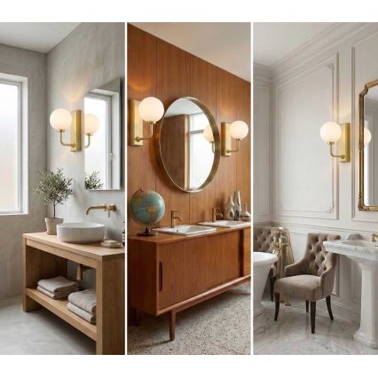 Open Design OR85600 - Applique murale pour salle de bains ERO 1xG9/9W/230V IP44, finition laiton