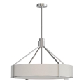 Open Design OR85655 - Lustre sur tige DORETTO 6xE27/15W/230V Ø 70 cm chrome mat/blanc