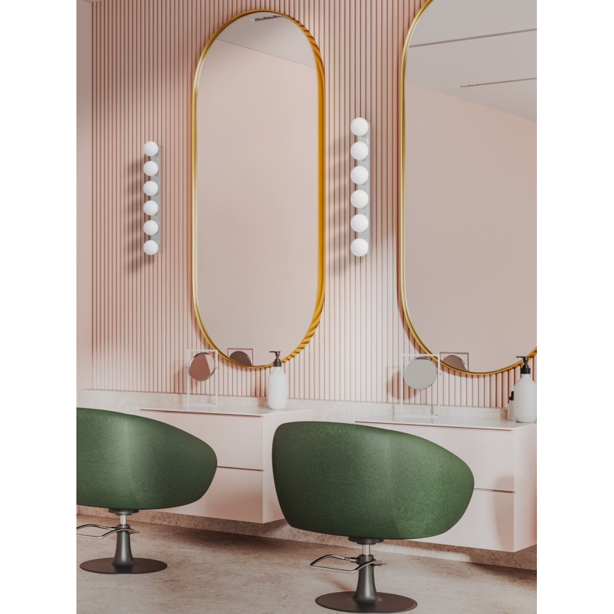 Open Design OR85693 - Applique murale de salle de bains MERINO 6xG9/8W/230V 61 cm IP44 chrome brillant