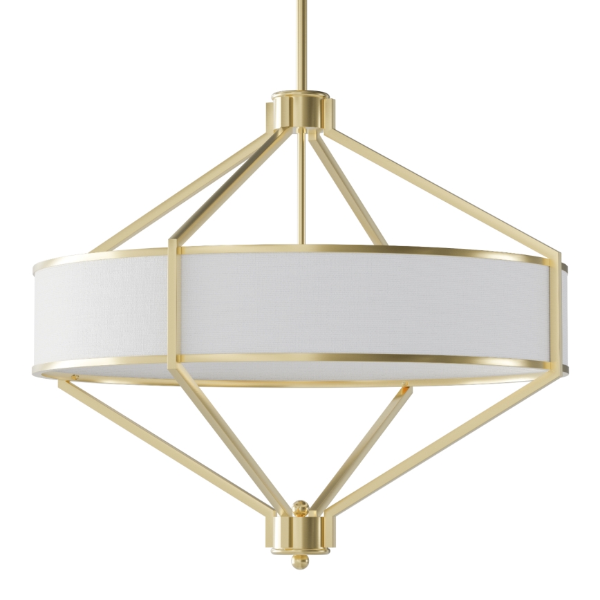 Open Design OR85839 - Lustre sur tige ZUNDO 4xE27/15W/230V laiton/blanc