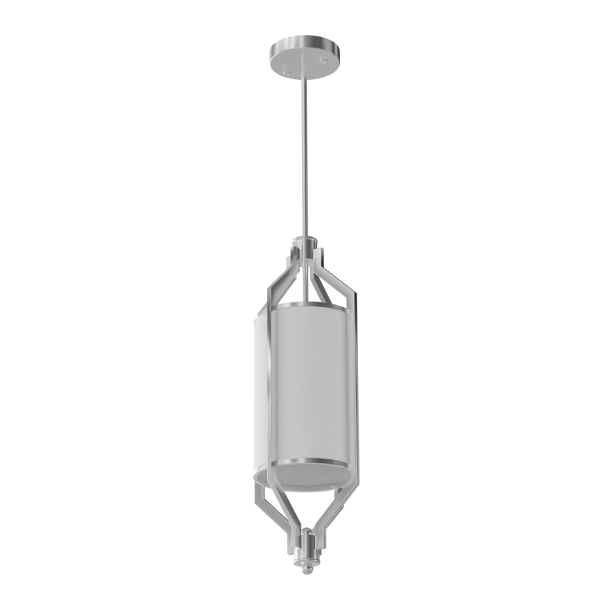Open Design OR85853 - Suspension sur tige ZUNDO 1xE27/15W/230V chrome mat/blanc