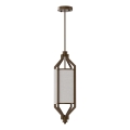 Open Design OR85877 - Suspension ZUNDO sur tige 1xE27/15W/230V brun/beige