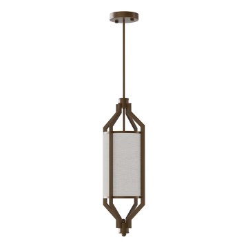 Open Design OR85877 - Suspension ZUNDO sur tige 1xE27/15W/230V brun/beige