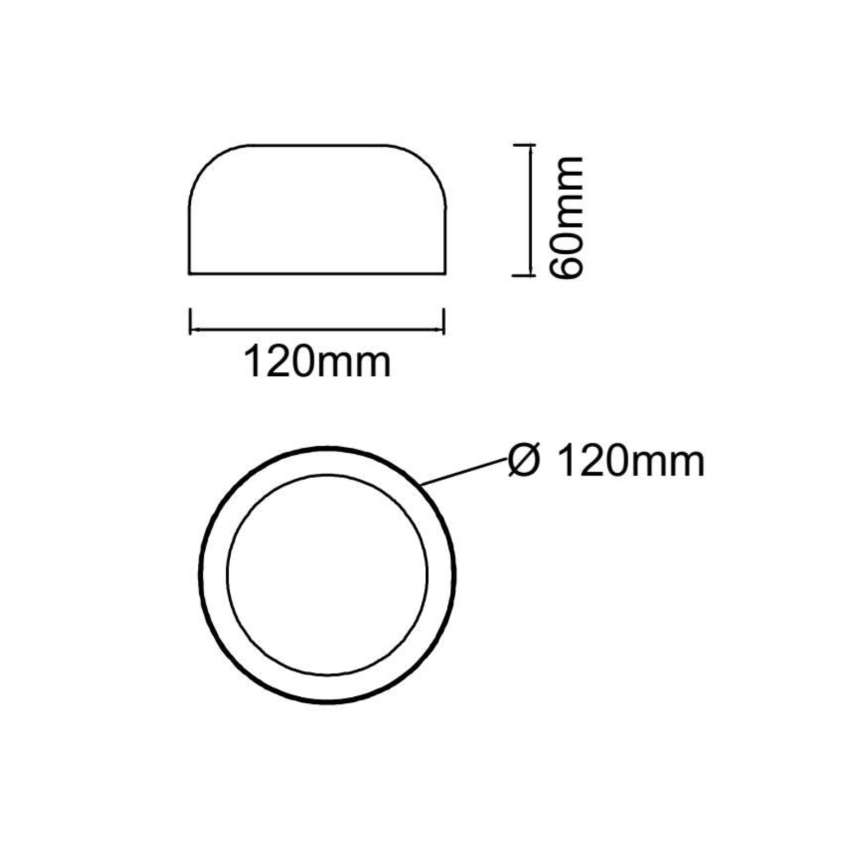 Open Design OR85907 - Plafonnier LED CEDRONE, 8 W, 230 V, 3000/4500/6500 K, Ø 12 cm, beige
