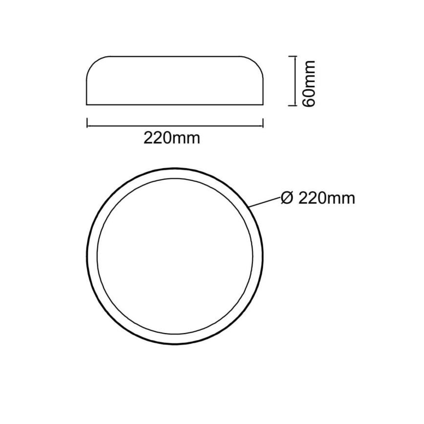 Open Design OR85938 - Plafonnier LED CEDRONE LED/14W/230V 3000/4500/6500K Ø 22 cm beige