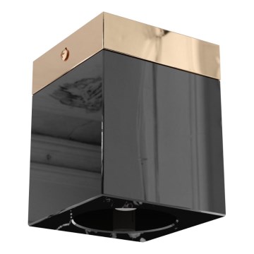 Open Design OR86300 - Spot CUBO 1xG9/8W/230V noir/or rose