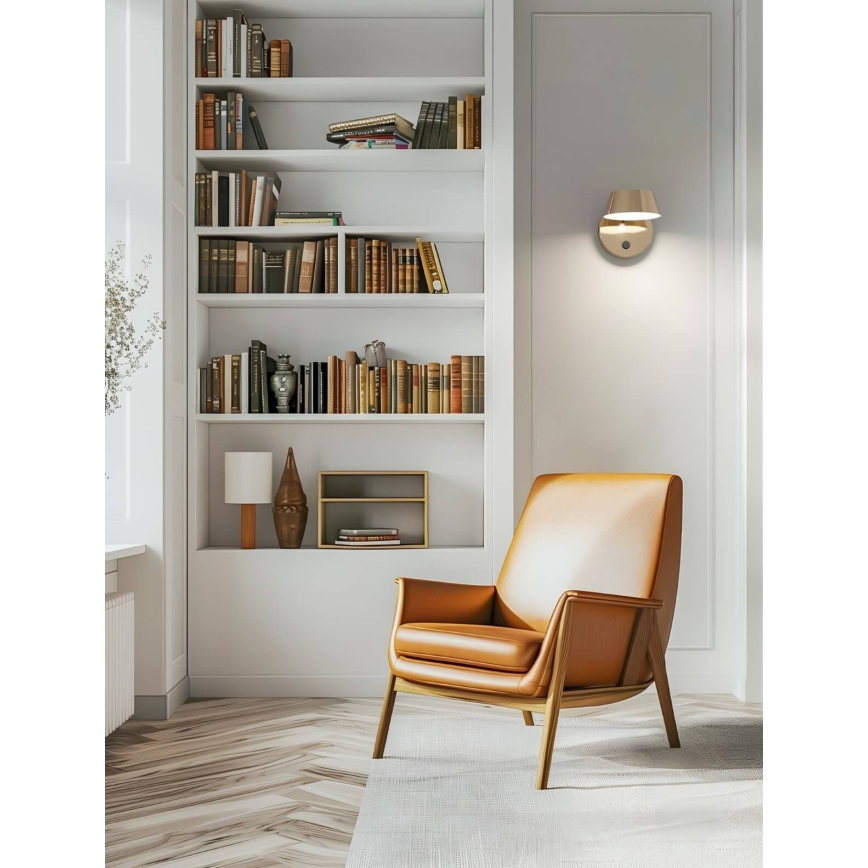 Open Design OR86539 - Applique murale TIMO LED/6W/230V, 3000/4500/6500K, laiton