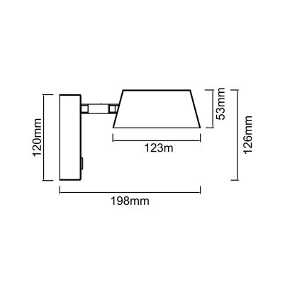 Open Design OR86539 - Applique murale TIMO LED/6W/230V, 3000/4500/6500K, laiton