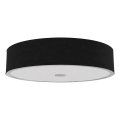 Open Design OR86577 - Plafonnier ZALINDRO 6xE27/15W/230V Ø 74,5 cm noir/chrome brillant
