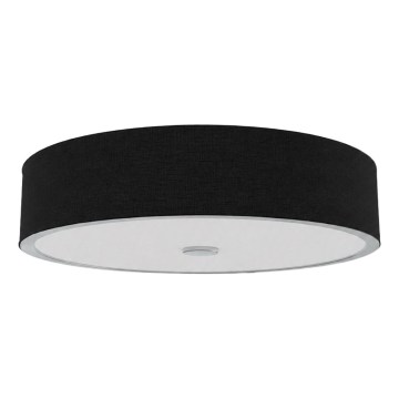 Open Design OR86577 - Plafonnier ZALINDRO 6xE27/15W/230V Ø 74,5 cm noir/chrome brillant