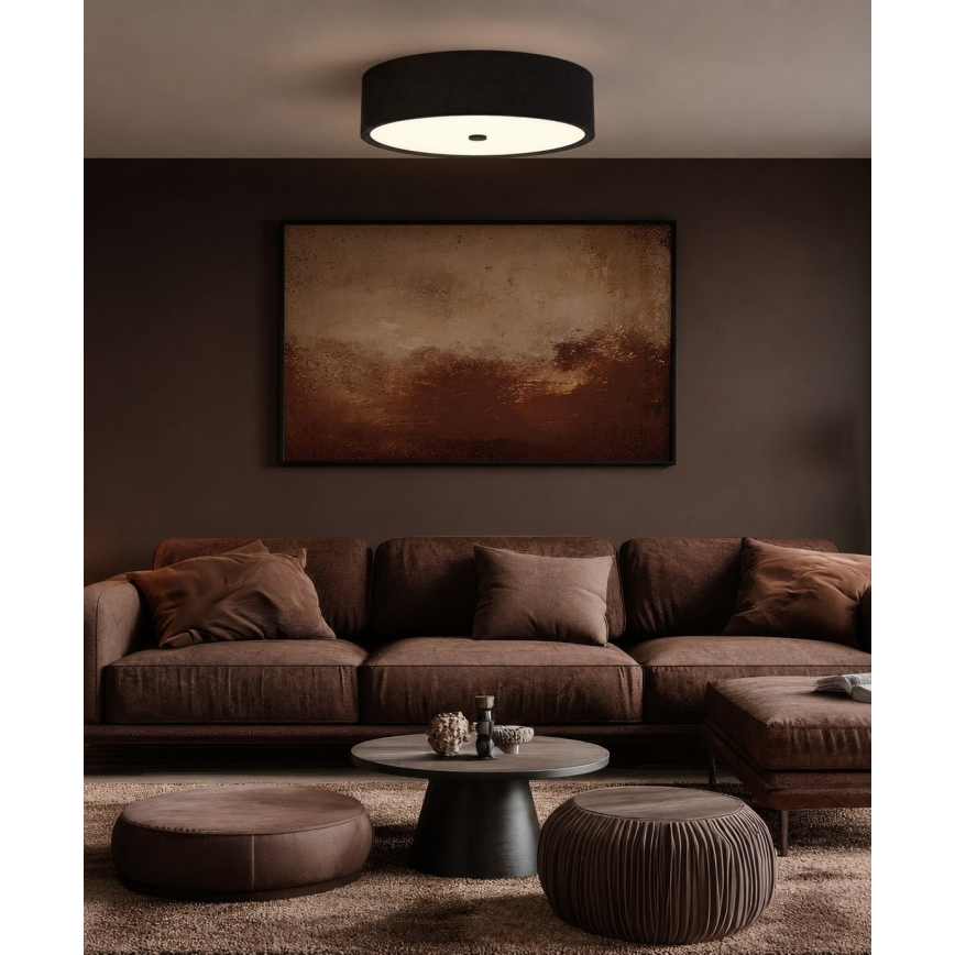 Open Design OR86584 - Plafonnier ZALINDRO 4xE27/15W/230V Ø 54,5 cm noir