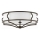 Open Design OR86607 - Plafonnier STESSO 4xE27/12W/230V Ø 65 cm, marron