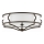 Open Design OR86614 - Plafonnier STESSO 6 x E27 / 12 W / 230 V, Ø 85 cm, marron