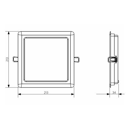 Opple 26666 - LED Spot encastrable salle de bain LED/24W/230V 3000K IP44