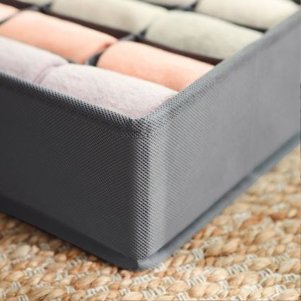 Organisateur de linge pour tiroir GRANT, gris