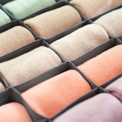 Organisateur de linge pour tiroir GRANT, gris