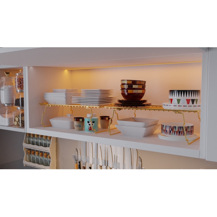 Organisateur d'étagère 42x19 cm doré