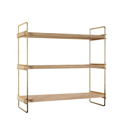 Organisateur d'étagère 45x40 cm doré/marron