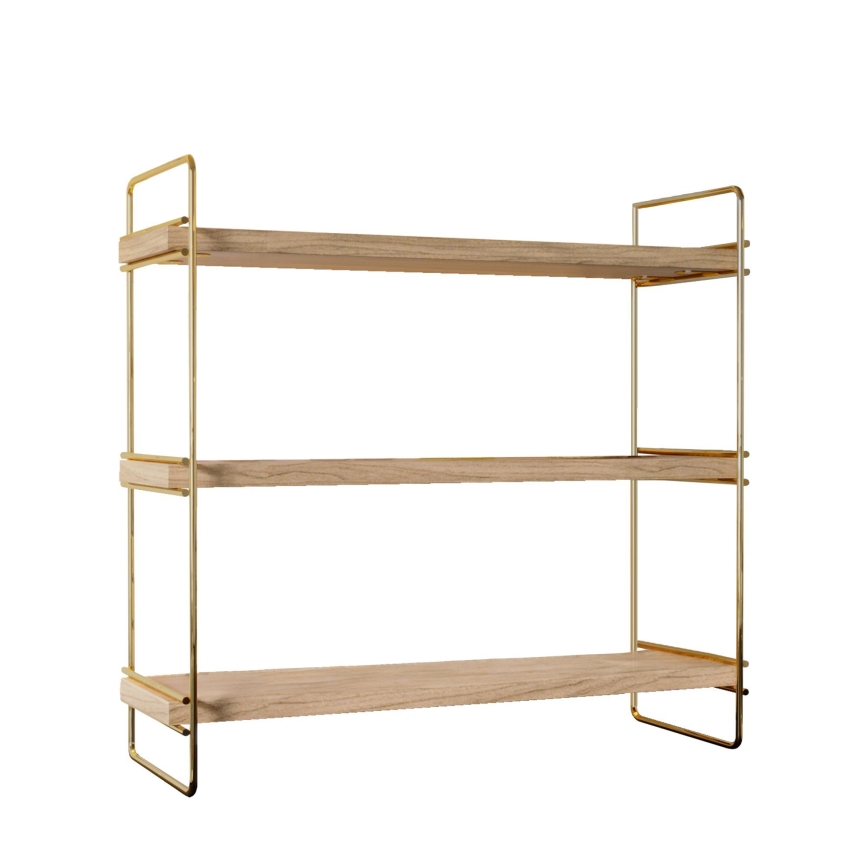 Organisateur d'étagère 45x40 cm doré/marron