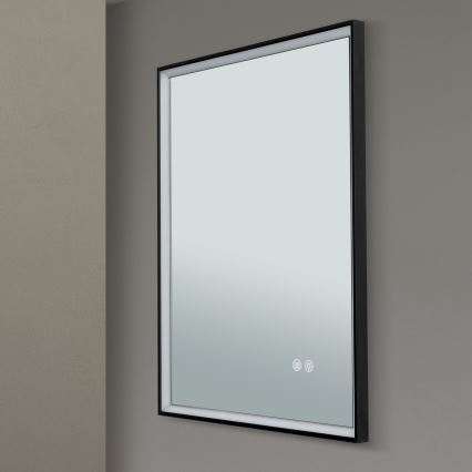 Miroir mural chauffant LED pour salle de bains avec rétroéclairage FRAME LED/48W/230V 3000/4000/6000K 60x45 cm IP44