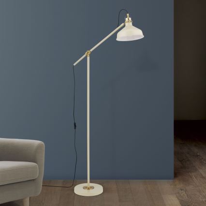 Lampadaire SCHILLER 1xE27/40W/230V crème/bronze